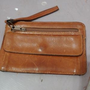 Vintage Genuine Leather Wristlet/Wallet